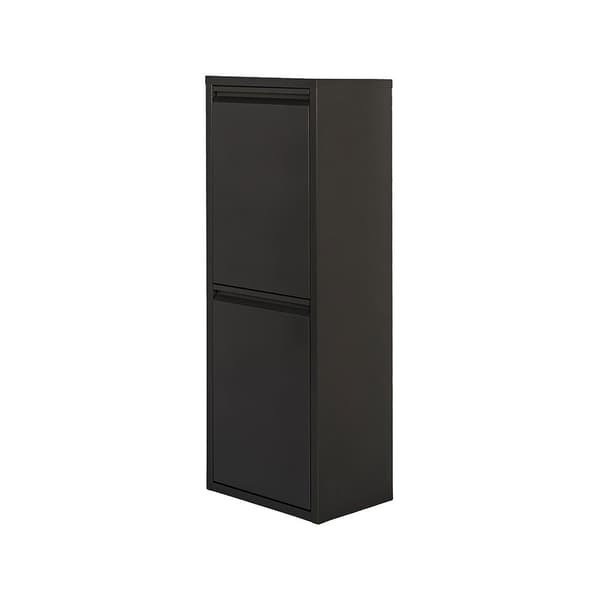 Wellhome Metallisk 2-rums Skraldespand Og Genbrugsbeholder 34l