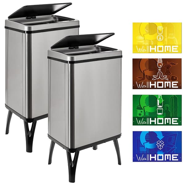 Wellhome Smarta Soptunnor 40l 2 Enheter