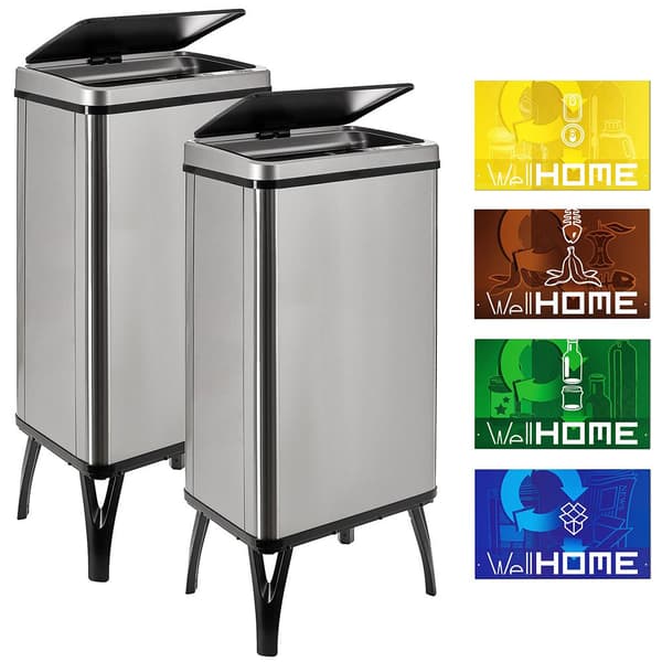 Wellhome Smarta Soptunnor 50l 2 Enheter