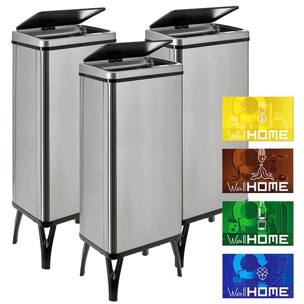 Wellhome Smarta Soptunnor 60l 3 Enheter