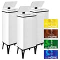 Miniatyrbillede 1 af 4: Wellhome Smarte Skraldespande 60l 3 Enheder