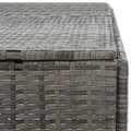 Miniatyrbillede 9 af 11: vidaXL tredobbelt skraldespandsskjuler 229x78x120 cm polyrattan grå