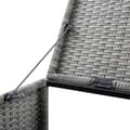 Miniatyrbillede 10 af 11: vidaXL tredobbelt skraldespandsskjuler 229x78x120 cm polyrattan grå