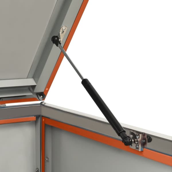 vidaXL dobbelt skraldespandsskjuler 138x77,5x112,5 cm rustfrit stål