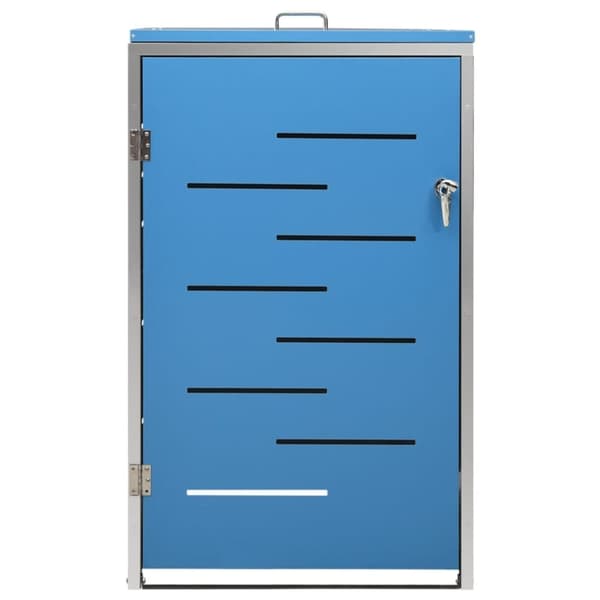 vidaXL Skjul till ett sopkärl 69x77,5x112,5 cm rostfritt stål