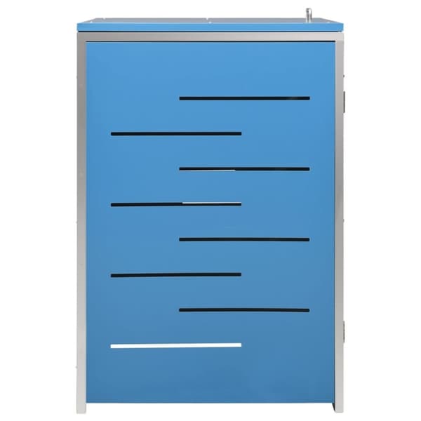 vidaXL Skjul till ett sopkärl 69x77,5x112,5 cm rostfritt stål