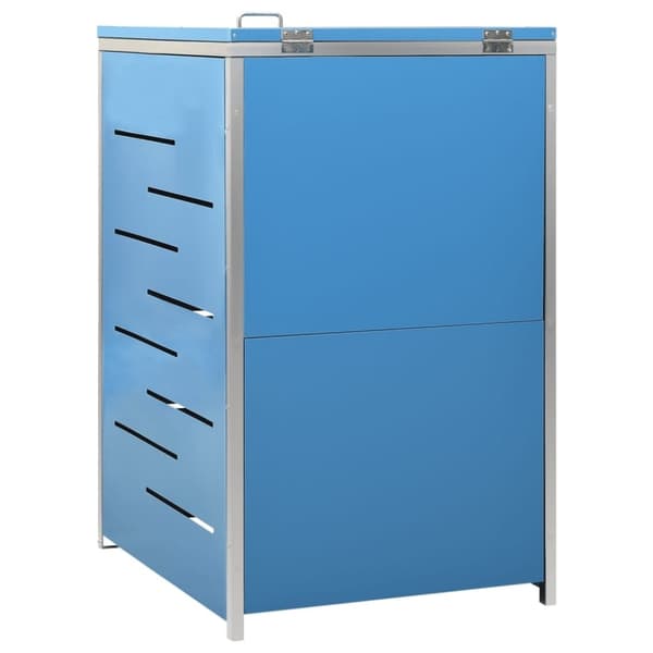 vidaXL Skjul till ett sopkärl 69x77,5x112,5 cm rostfritt stål