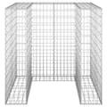 Miniatyrbillede 3 af 8: vidaXL gabionvæg til affaldsspand 110x100x110 cm galvaniseret stål