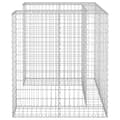 Miniatyrbillede 4 af 8: vidaXL gabionvæg til affaldsspand 110x100x110 cm galvaniseret stål