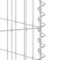 Miniatyrbillede 7 af 8: vidaXL gabionvæg til affaldsspand 110x100x110 cm galvaniseret stål