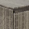 Miniatyrbillede 6 af 7: vidaXL firdobbelt skraldespandsskjuler 274x80x117 cm polyrattan grå