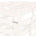 Miniatyrbillede 10 af 11: vidaXL skraldespandsskjuler 84x90x128,5 cm massivt fyrretræ hvid