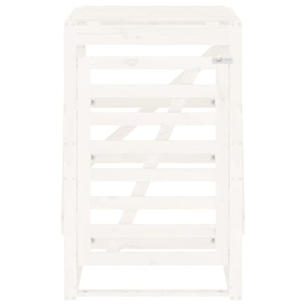 vidaXL Skjul för sopkärl 84x90x128,5 cm massiv furu