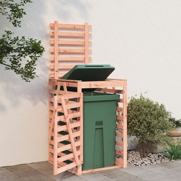 vidaXL Skjul för sopkärl 84x90x128,5 cm massivt douglasträ
