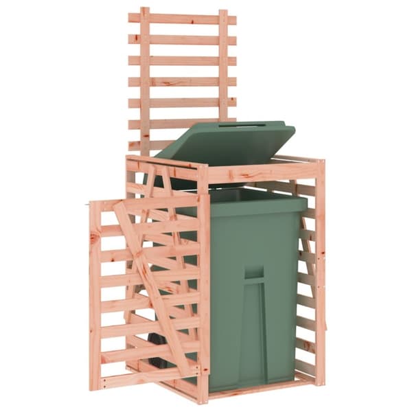 vidaXL Skjul för sopkärl 84x90x128,5 cm massivt douglasträ