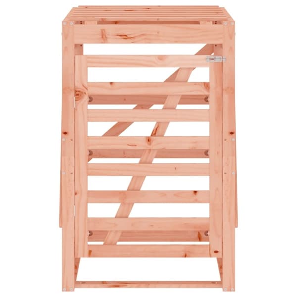 vidaXL Skjul för sopkärl 84x90x128,5 cm massivt douglasträ