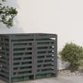 Miniatyrbillede 3 af 11: vidaXL udvidelse til skraldespandsskjuler massivt fyrretræ grå