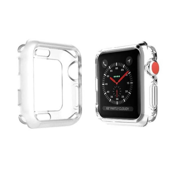 2-PACK Ultratunn TPU Skal Apple Watch 42mm