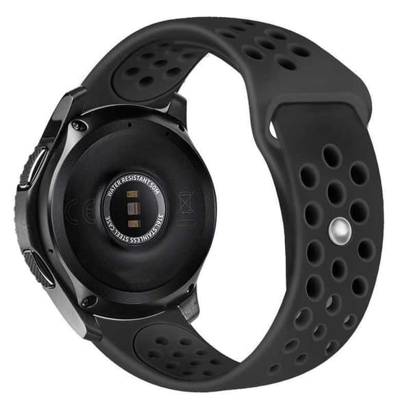 Universalt Stilrent Klockarmband Sport Runnr - 22mm Svart