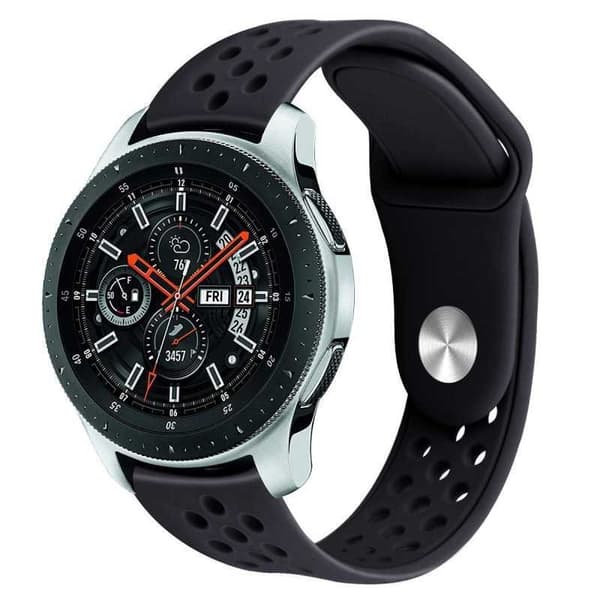 Universalt Stilrent Klockarmband Sport Runnr - 22mm Svart