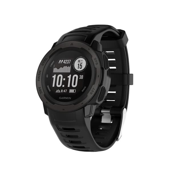 Garmin instinct silikoniranneke - Musta