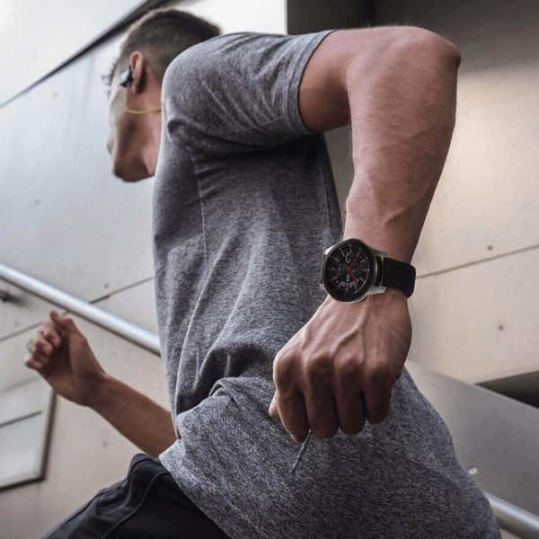 INF Samsung Gear S3 / Galaxy Watch 46 mm armbånd 22 mm Sort
