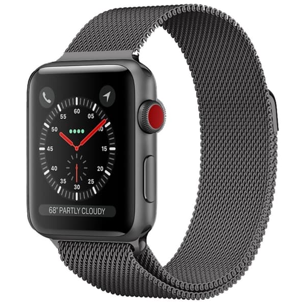 Apple Watch 4/5/6/SE 44 mm Milanese Klockarmband - Grå