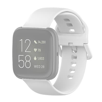 Silikonarmband Fitbit Versa 2 / Versa / Versa Lite 22mm - Vit