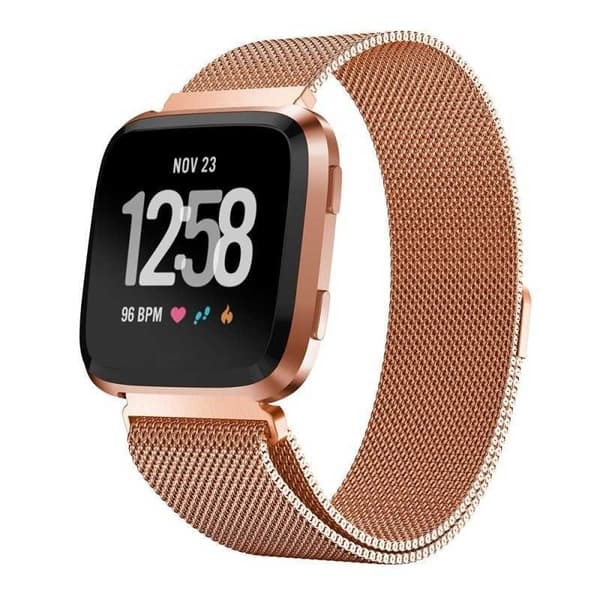 Fitbit Versa Armband Milanesisk Loop Roséguld