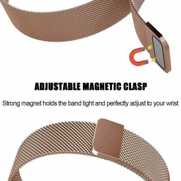 Fitbit Charge 3 -rannekoru Milanese Loop Rose Gold