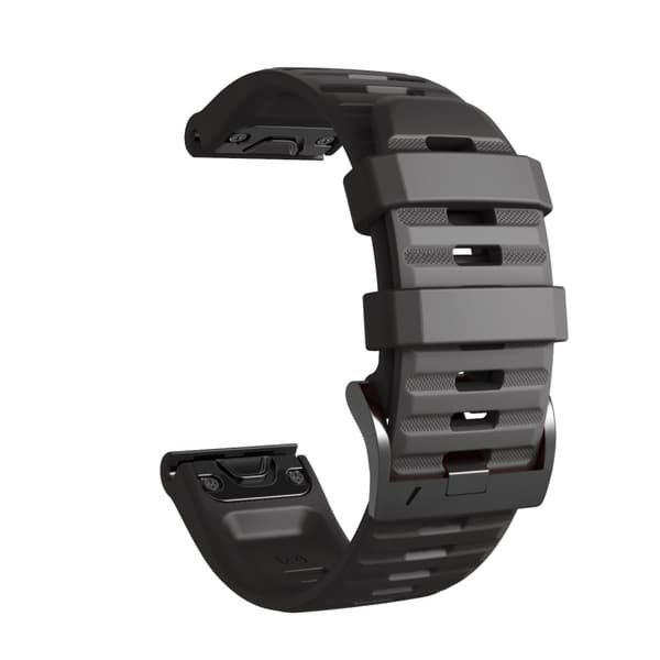 INF Klokkerem til Garmin Fenix / Forerunner / Approach / Quatix, svart