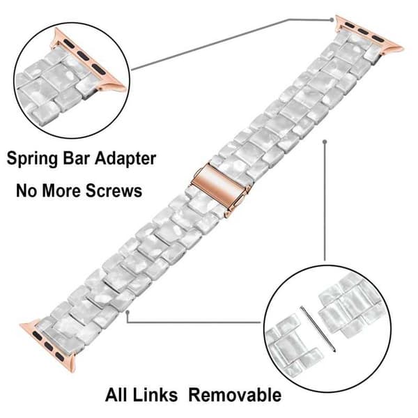 Apple Watch Series 6 40 mm Premium Resin Band - Leopardmønster