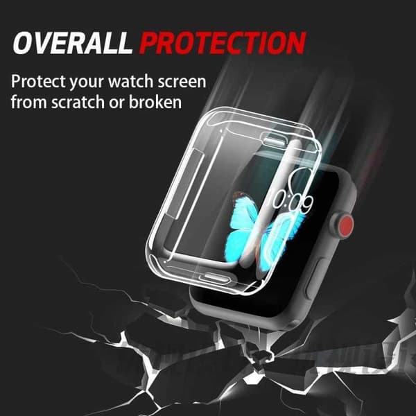 2-PACK Full Coverage Ultratynd TPU Cover Apple Watch SE 40mm væske