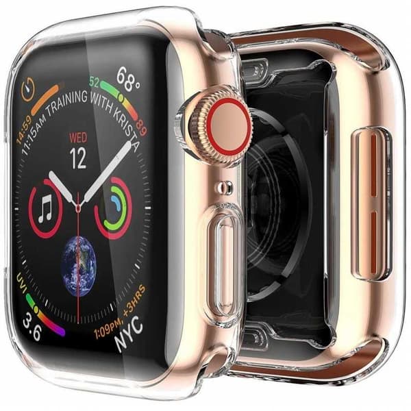 2-PACK Fulddækkende Ultratynd TPU Shell Apple Watch Series 6 44mm væske
