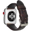 Miniatyrbillede 3 af 5: Apple Watch Series 6 44 mm stilfuld læderrem - mørkebrun
