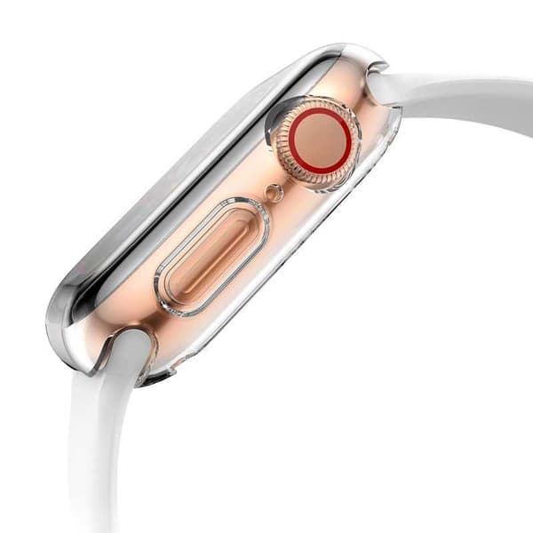 2-PACK Fulddækkende Ultratynd TPU Cover Apple Watch SE 44mm væske