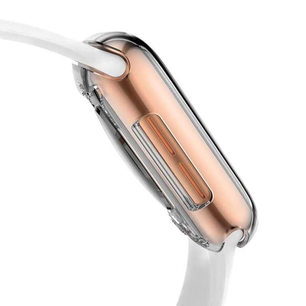 2-PACK Fulddækkende Ultratynd TPU Cover Apple Watch SE 44mm væske