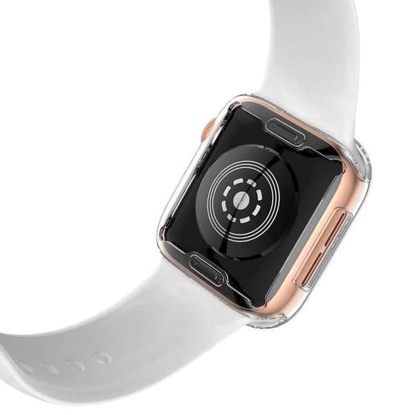 2-PACK Fulddækkende Ultratynd TPU Cover Apple Watch SE 44mm væske