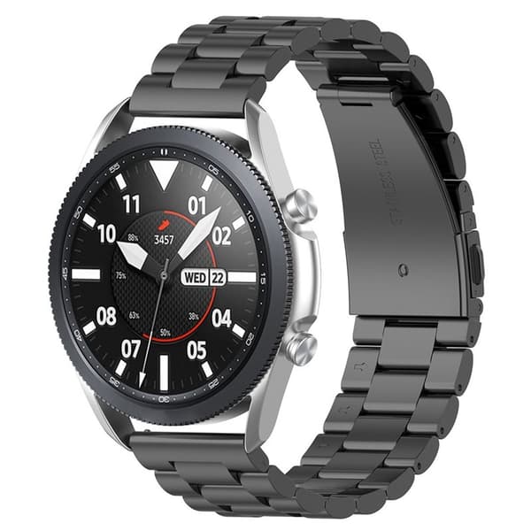 Armband rostfritt stål Samsung Galaxy Watch 3 (45mm) - Svart