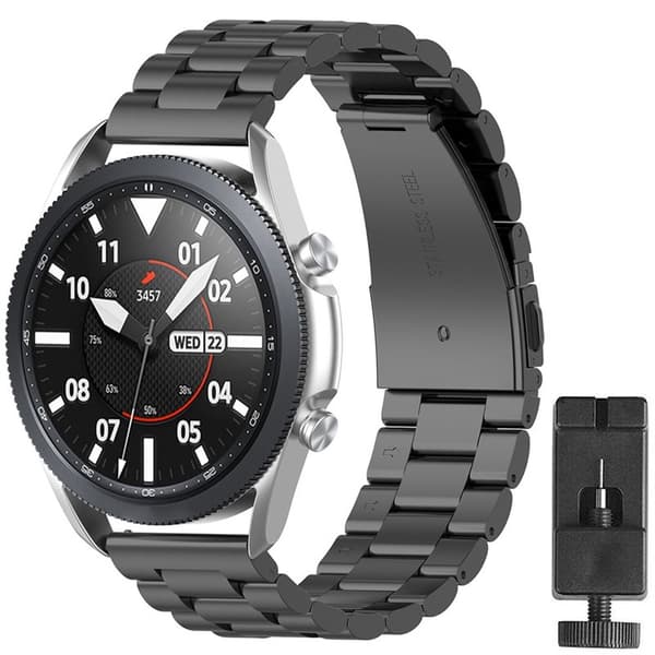 Armband rostfritt stål Samsung Galaxy Watch 3 (45mm) - Svart