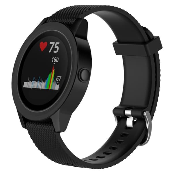 Ranneke Garmin VivoActive 3 / Move / Forerunner (20 mm) TPU Musta