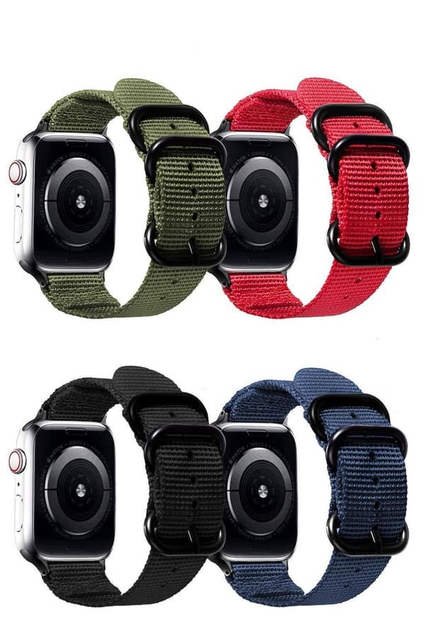 SKALO Nato-armbånd Nylon Apple Watch Series 1-3 42mm