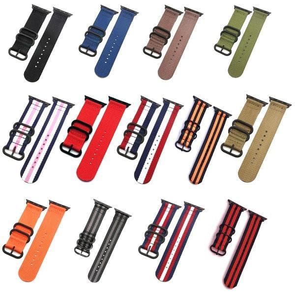 SKALO Nato-armband Nylon Apple Watch Series 1-3 42mm