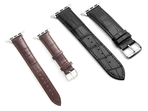 SKALO Läderarmband Krokodilmönster Apple Watch Series 1-3 42mm