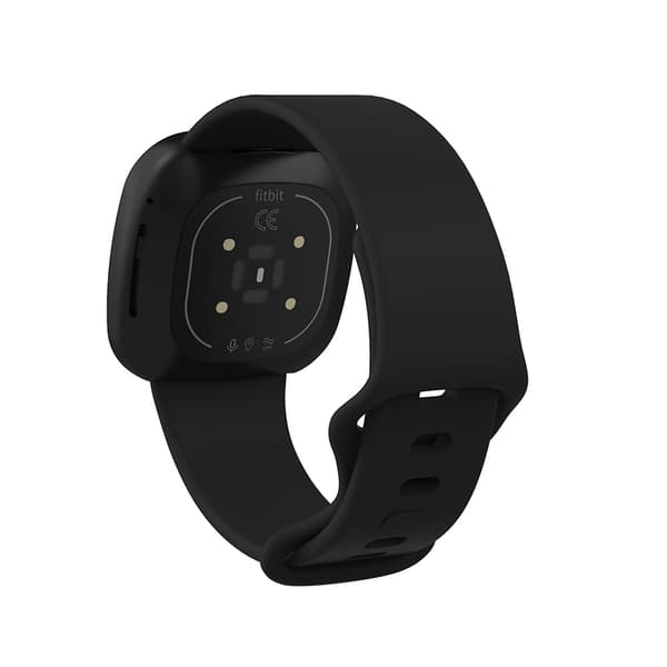 Silikonearmbånd Fitbit Versa 3 Svart - Lille