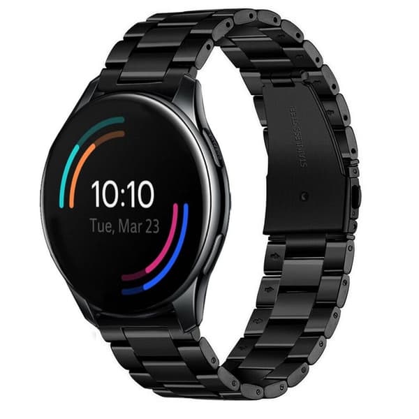 OnePlus Watch 46mm ranneke ruostumatonta terästä - musta