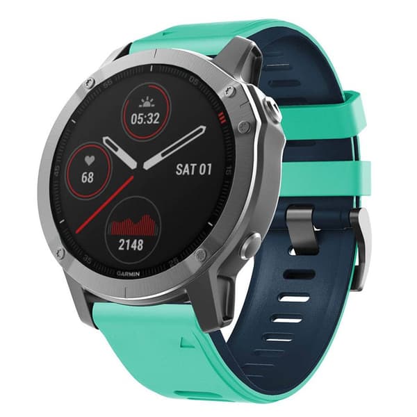 Twin Sport Armband Garmin Fenix 6 - Mint/Blå