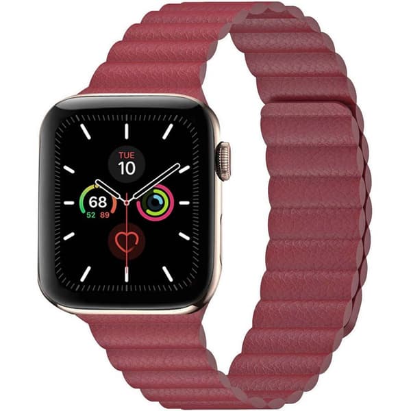 Apple Watch 6 (40mm) Læder loop rem - Vinrød