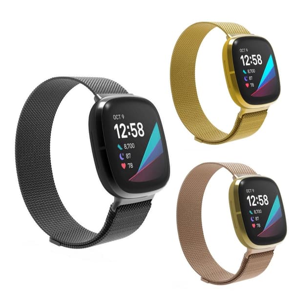 SKALO Milanese Loop til Fitbit Versa 3
