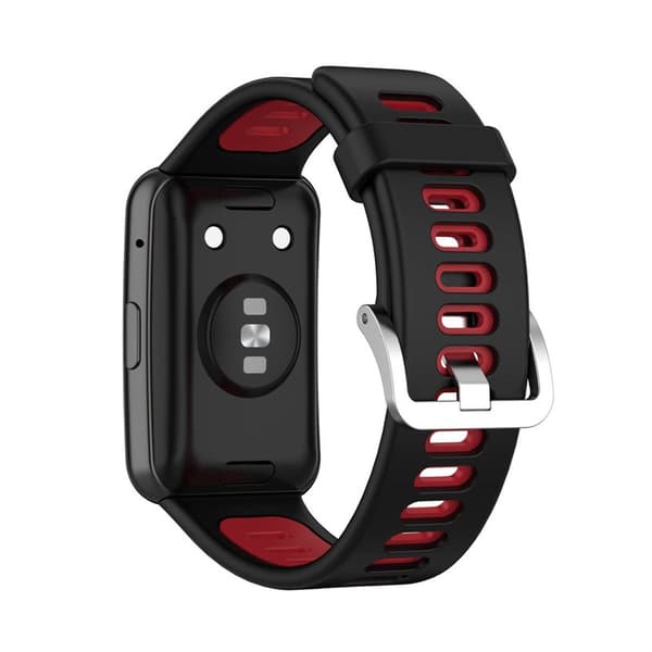 Twin Sport Armband Huawei Watch Fit - Svart/röd